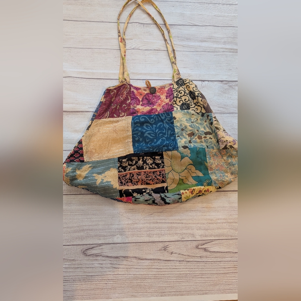 Gypsy Rose Bohemian patchwork cloth bag